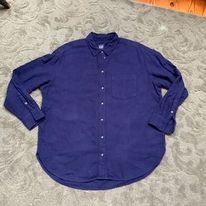 (Bin 6)  Gap soft cotton button up flannel-M